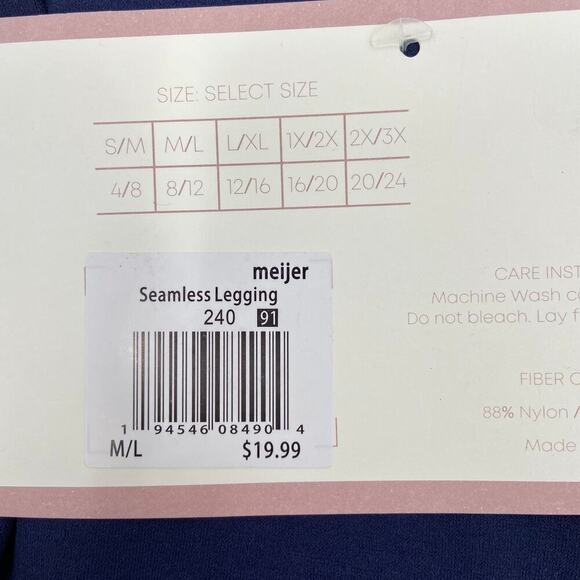 Ava Rose Maternity Leggings Size M/L Blue Seamless Belly Full Length Footless - Picture 5 of 7